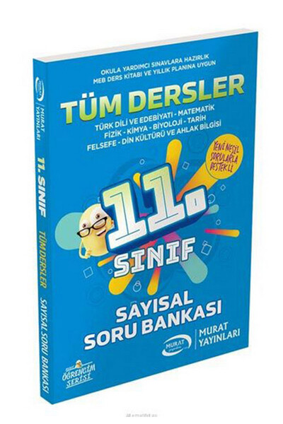 11. Sınıf Sayısal Tüm Dersler Soru Bankası - Murat Yayınları