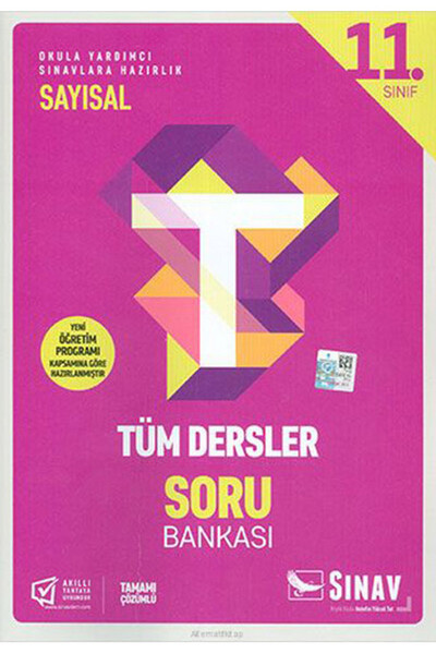 11. Sınıf Tüm Dersler Sayısal Soru Bankası - Sınav Dergisi Yayınları