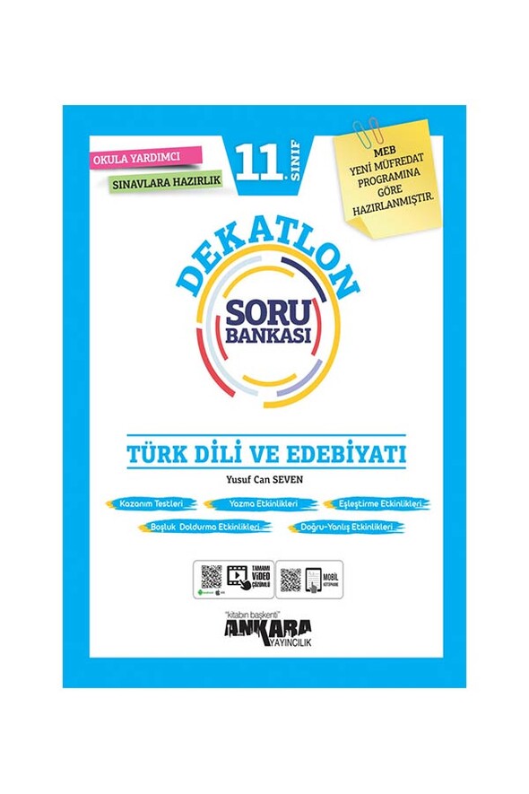 11. Sınıf Türk Dili ve Edebiyatı Dekatlon Soru Bankası Ankara Yayıncılık
