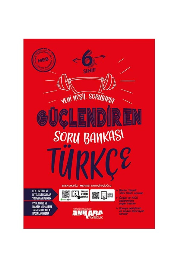 6. Sınıf Güçlendiren Türkçe Soru Bankası Ankara Yayıncılık