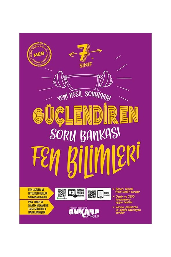 7. Sınıf Güçlendiren Fen Bilimleri Soru Bankası Ankara Yayıncılık