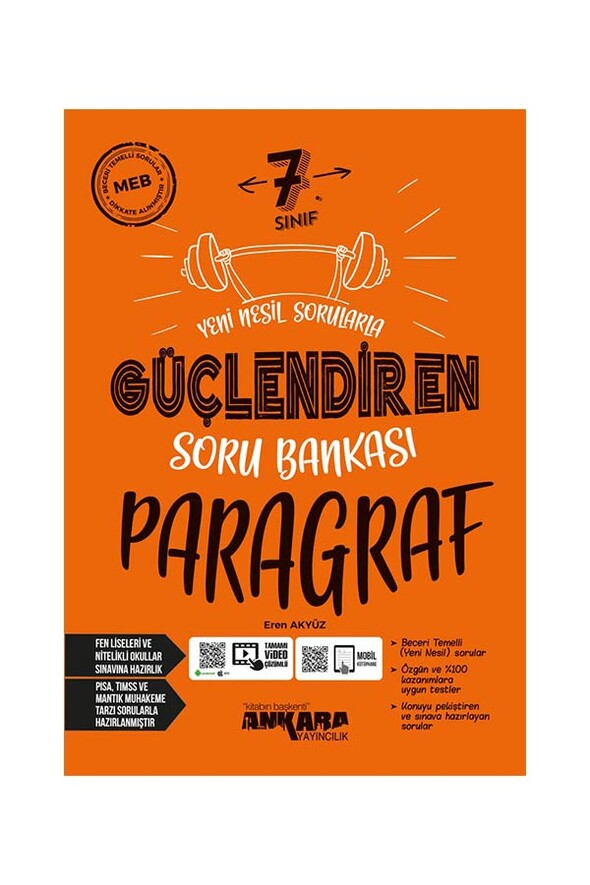 7. Sınıf Paragraf Güçlendiren Soru Bankası Ankara Yayıncılık