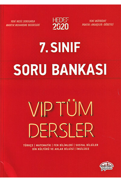 7. Sınıf VIP Tüm Dersler Etkinliklerle Soru Bankası - Editör Yayınevi