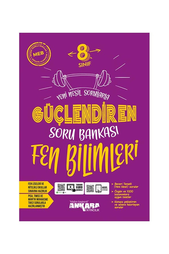 8.Sınıf Güçlendiren Fen Bilimleri Soru Bankası Ankara Yayıncılık