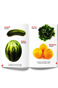 Benim Renkli Kitaplarım Meyveler Sebzeler - Parıltı Yayınları - Thumbnail