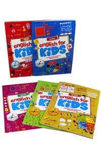 English For Kids / Çocuklar İçin İngilizce Etkinlik ve Aktivite Seti - 5 Kitap - Thumbnail