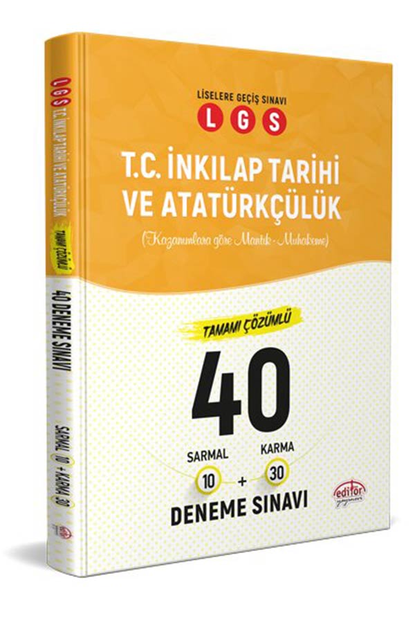 LGS İnkılap Tarihi ve Atatürkçülük (10 Sarmal 30 Karma) 40 Deneme Sınavı