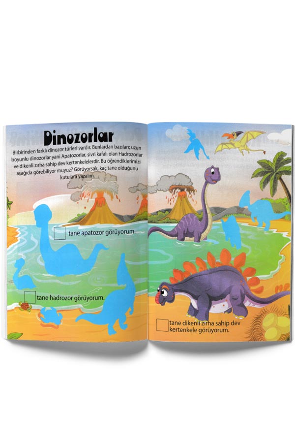 Muhteşem Çıkartmalar ve Aktiviteler - Dinozorlar - Parıltı Yayınları