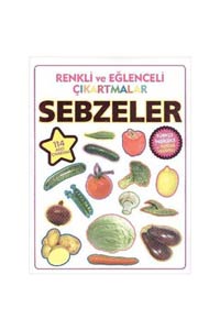 Renkli ve Eğlenceli Çıkartmalar Sebzeler (Poster Hediyeli) - Parıltı Yayınları - Thumbnail