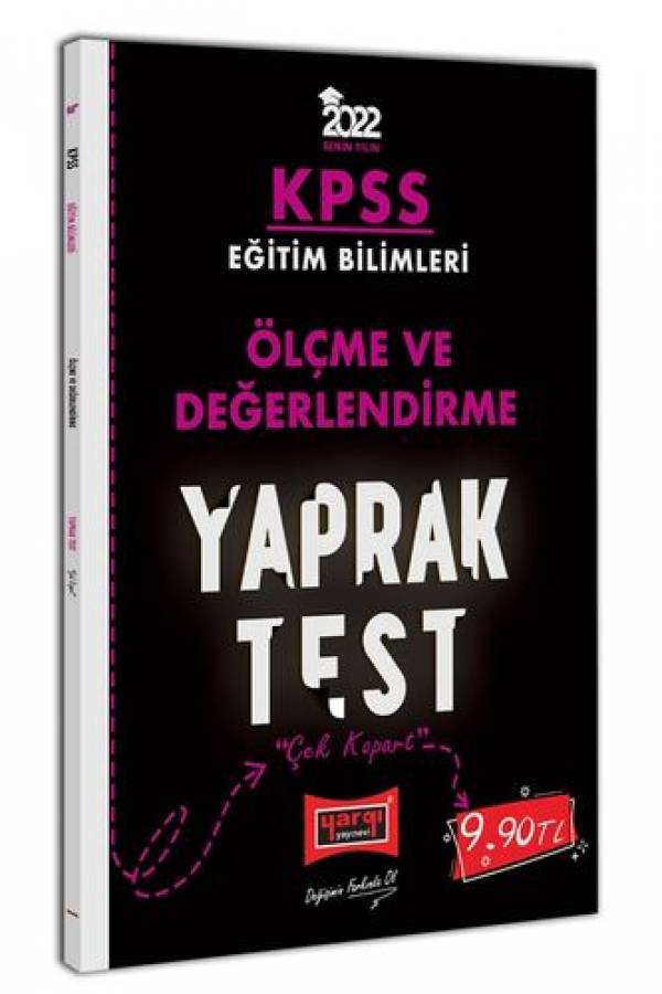 Yargı Yayınları 2022 KPSS Eğitim Bilimleri Ölçme ve Değerlendirme Yaprak Test