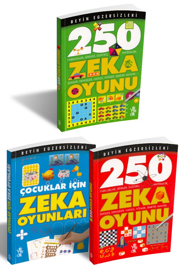 Zeka Oyunları Seti - 3 Kitap